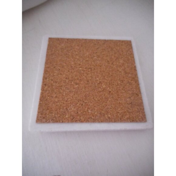 NIB Set of 4 Penn State University Coaster Nittany Lion Shrine Marble boxed - Picture 3 of 3